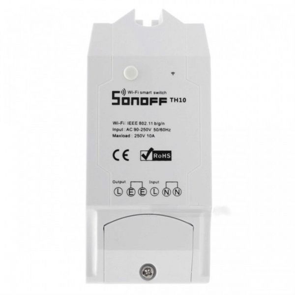 Interruptor Smart Sonoff TH10 10A Wi-Fi sem Fio YLSN8IFQ