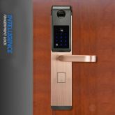 Fechadura de Porta Impressão Digital Biométrica com Senha e Cartão RFID 9SQC8ZGA