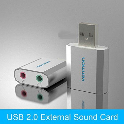 Placa de Som Externa Portátil USB 2.0