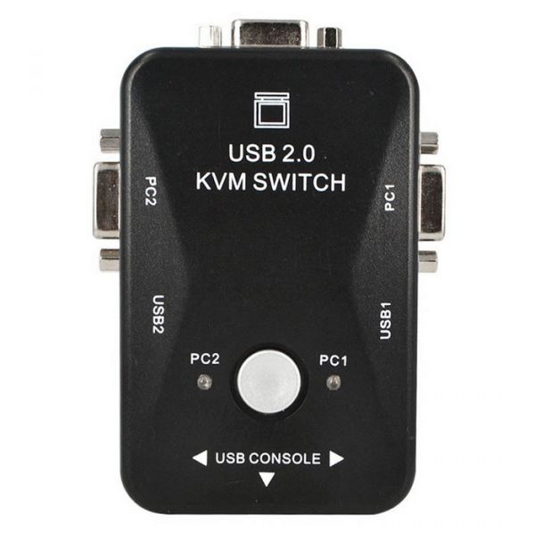 Chaveador KVM DIEWU 2 em 1 out 2 portas USB 2.0 para PC