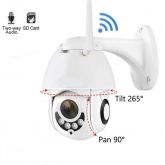Câmera IP de Segurança 1080 P Wi-fi Dome 2MP CCTV com Microfone Áudio LS-QW25-1080P