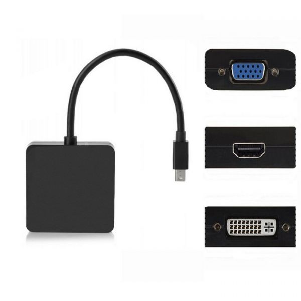 Adaptador HDMI Mini DP Thunderbolt DVI VGA para MacBook LT7SC03N