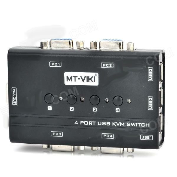 Chaveador KVM Manual 4 Portas VGA IN USB 5O80M3GZ