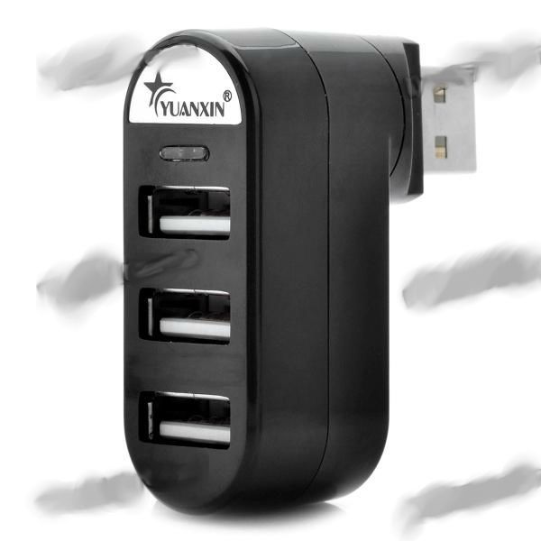 Adaptador Hub Rotativo de Alta Velocidade 3 Portas USB 2.0 G8KF447F