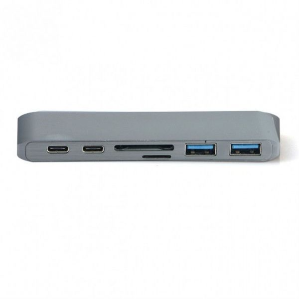 Hub USB 3.1 Leitor de Cartão 2 Portas USB Carregador PD Conversor Macbook HD 4K TS3EWMSJ