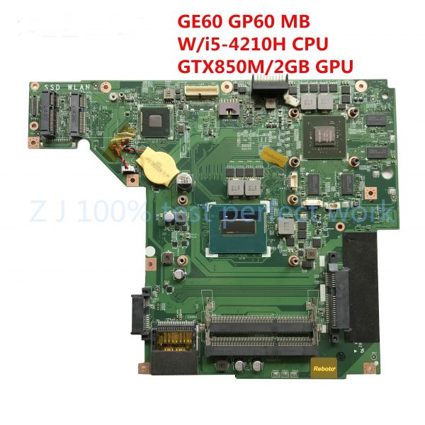 Placa Mãe para Notebook MSI GE60 GP60 MS-16GH1 CPU SR1Q0 i5-4210H