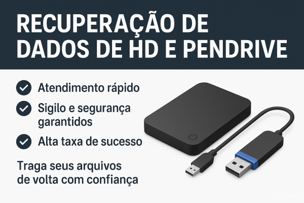 Recuperação de Dados de HD, Pendrive