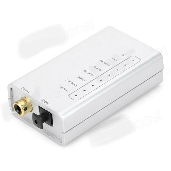 Painel de Áudio USB S / PDIF I2S 192KHz - Prata