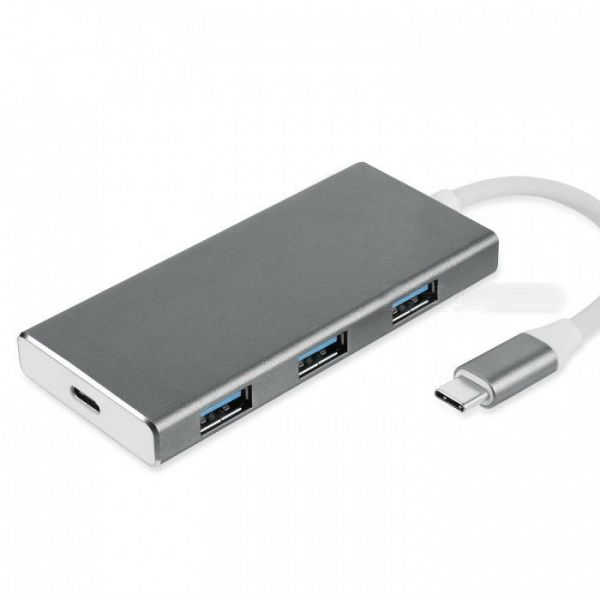 Adaptador Hub Tipo C 7 em 1 3 Portas USB 3.0 HDMI Leitor de Cartão SD Micro SD