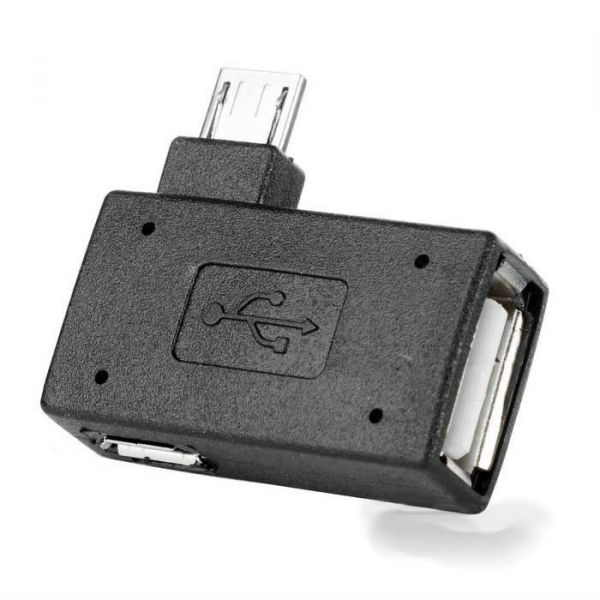 Conector USB 2.0 OTG Micro USB Fêmea com Fonte de Alimentação X9HKLCSB