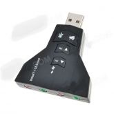 Adaptador de Som Áudio 2.0 Virtual USB 7.1 Canais KXHZJSBI