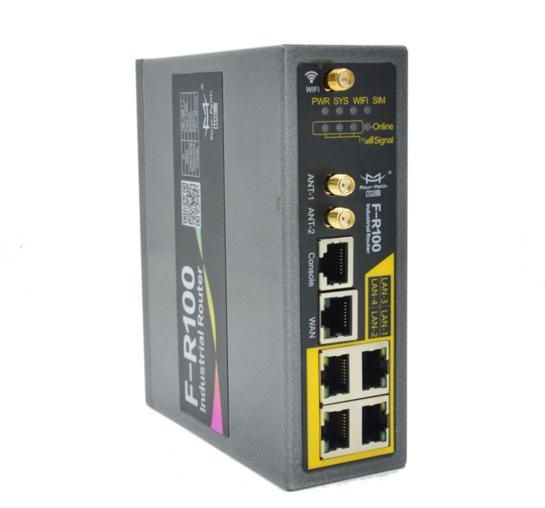 Roteador Wifi Dual Sim Card 3G Industrial 4 Portas LAN F-R200