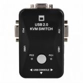 KVM Switch VGA para Mouse Keyboard Monitor Sharing 2 Portas USB