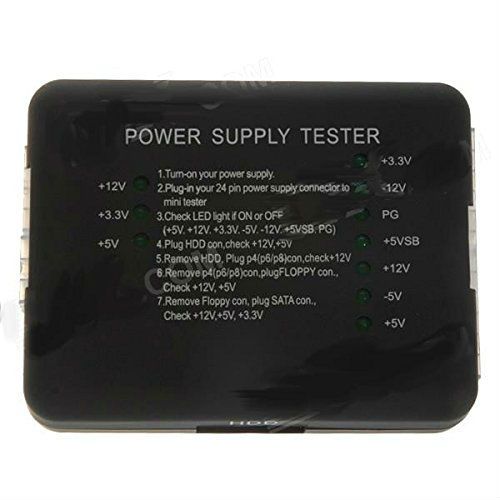 Testador de Fonte de Alimentação PC Computador ATX + HDD + SATA Power Supply